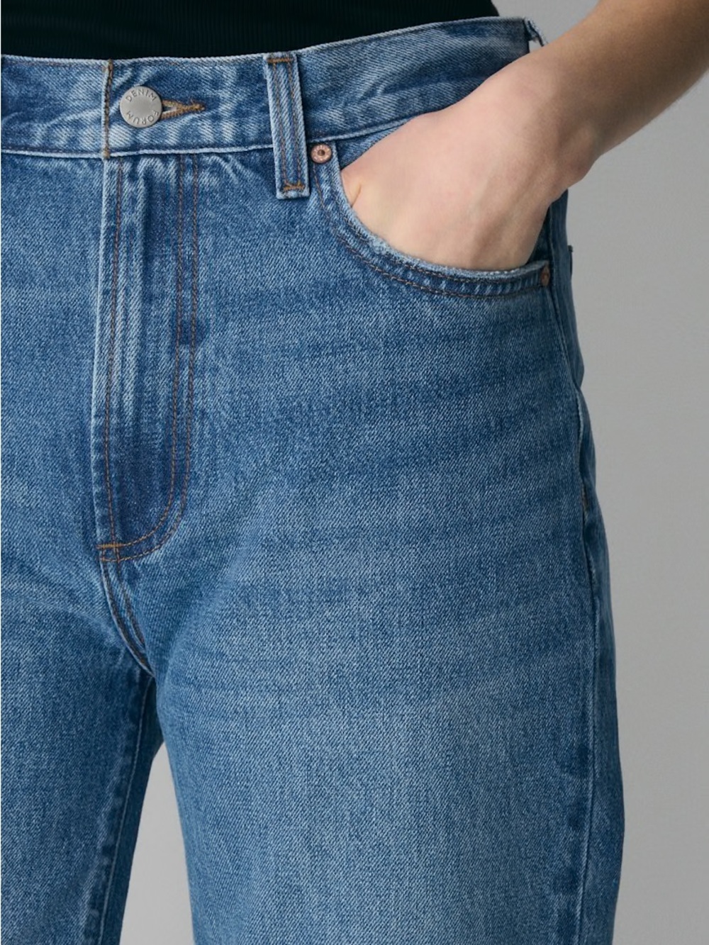 Aritzia Farrah Wide Leg Blue Women’s Jeans - Picture 4 of 7
